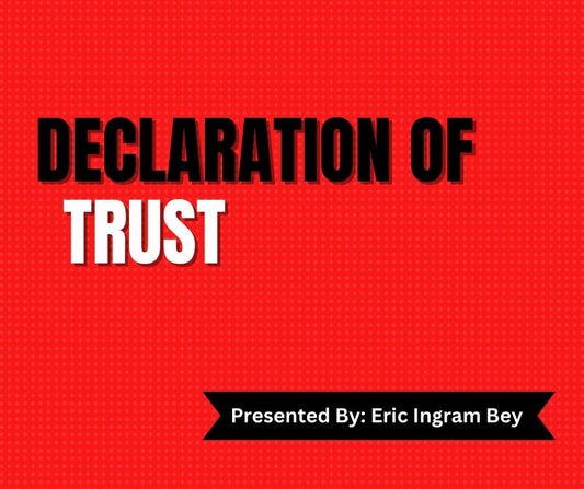 Declaration of Trust Class (Materials will be emailed within 72 hours)