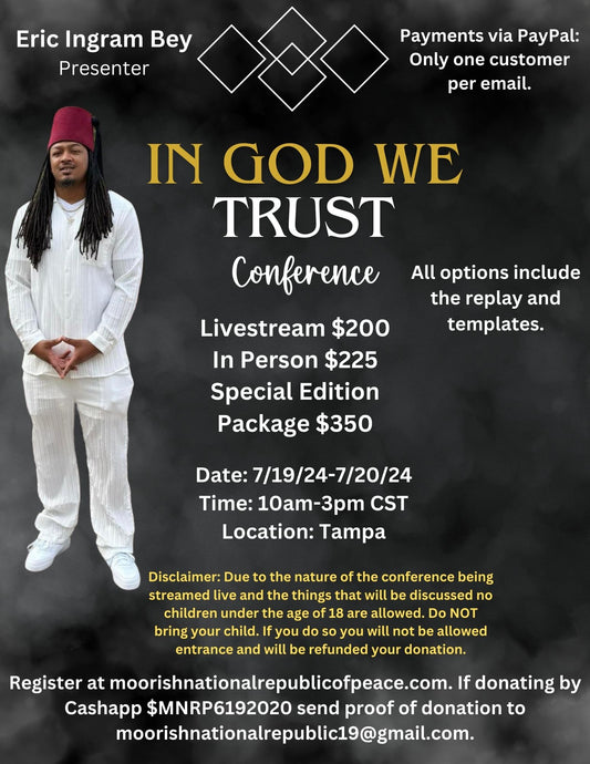 In God We Trust Conference-Tampa (LIVESTREAM) Replay + Templates (Non Refundable)