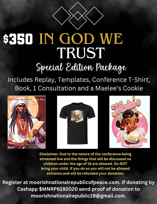 In God We Trust Conference-Tampa (SPECIAL EDITION)Livestream & In Person Option,  Replay + Templates, Book, T-Shirt, 1 Consultation, MaeLee's Cookie  (Non Refundable)