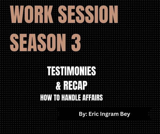 Work Session Season 3 Recording ONLY-Testimonies and Recap 1/15/24 (Materials will be emailed within 72 hours)